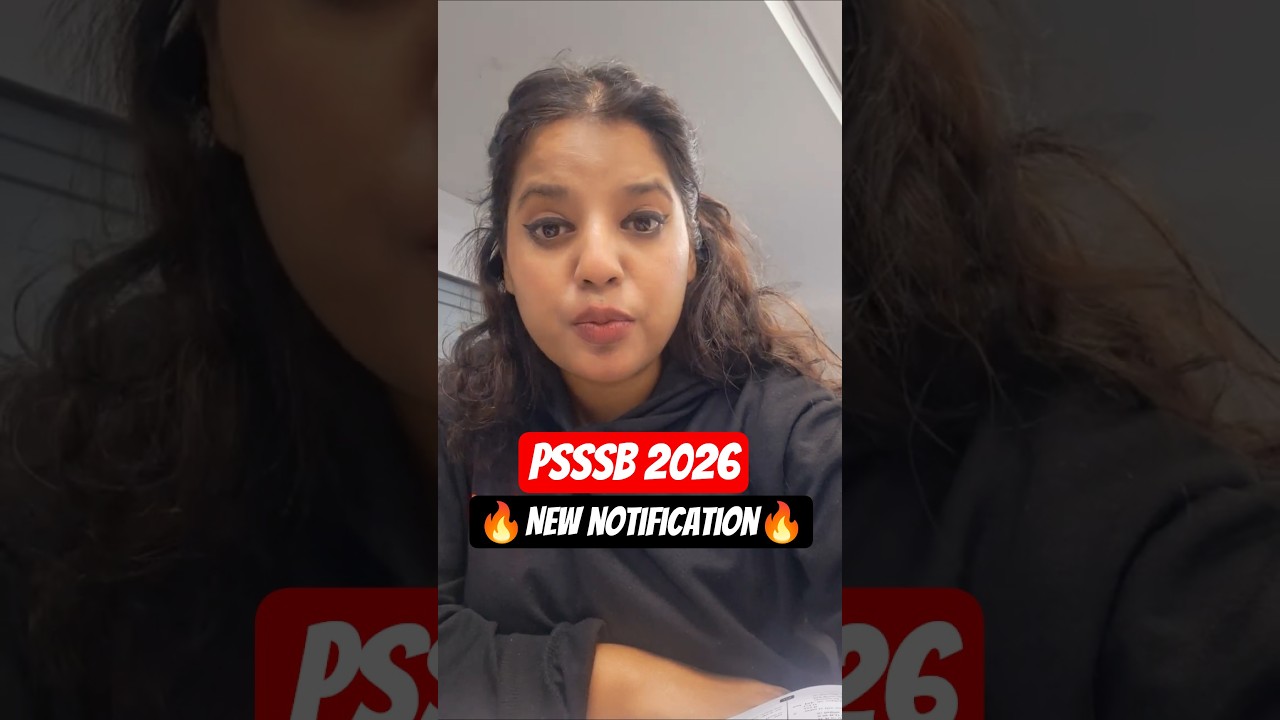 PSSSB 2026 New Notification #psssbnotification #psssb2026 #psssbnewupdate #shortsfeed