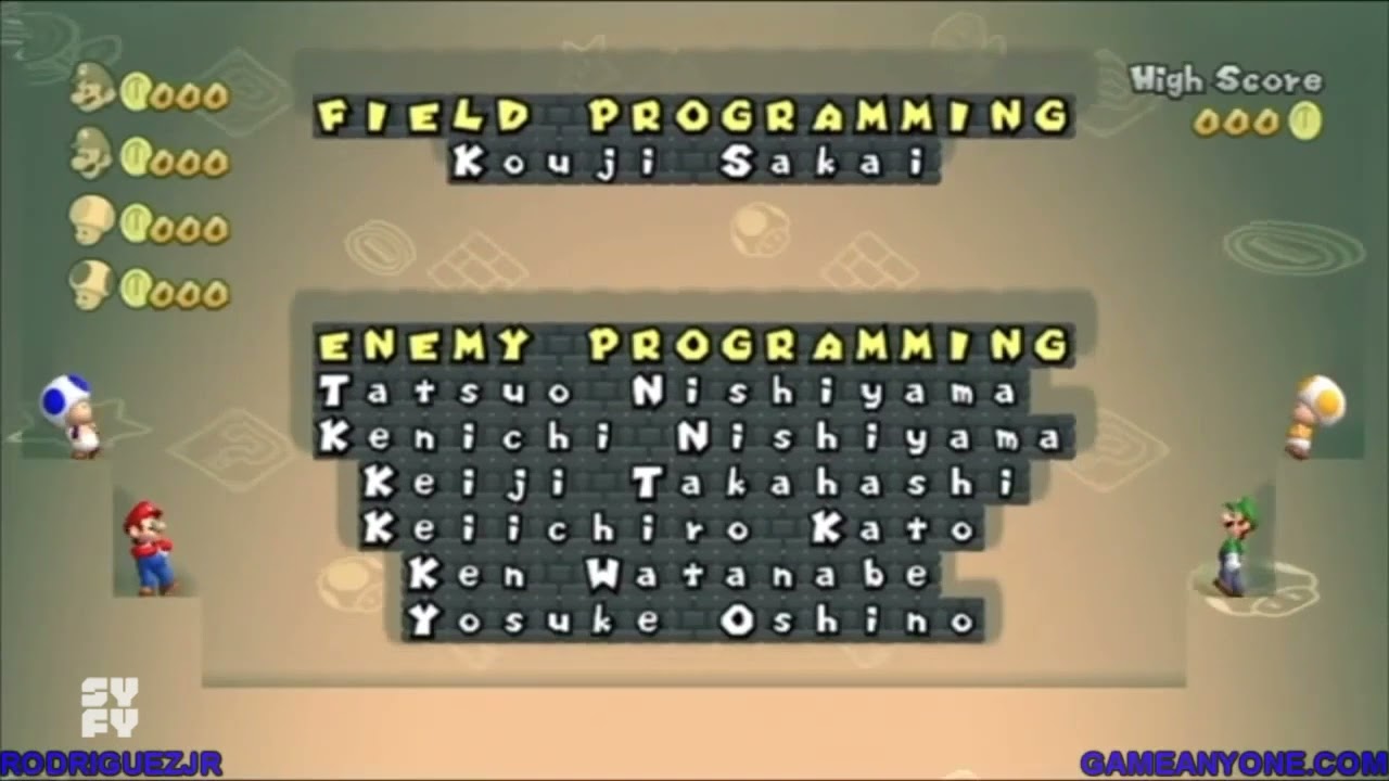 New Super Mario Bros Wii The Movie End Credits 2008 (SYFY, 2022)