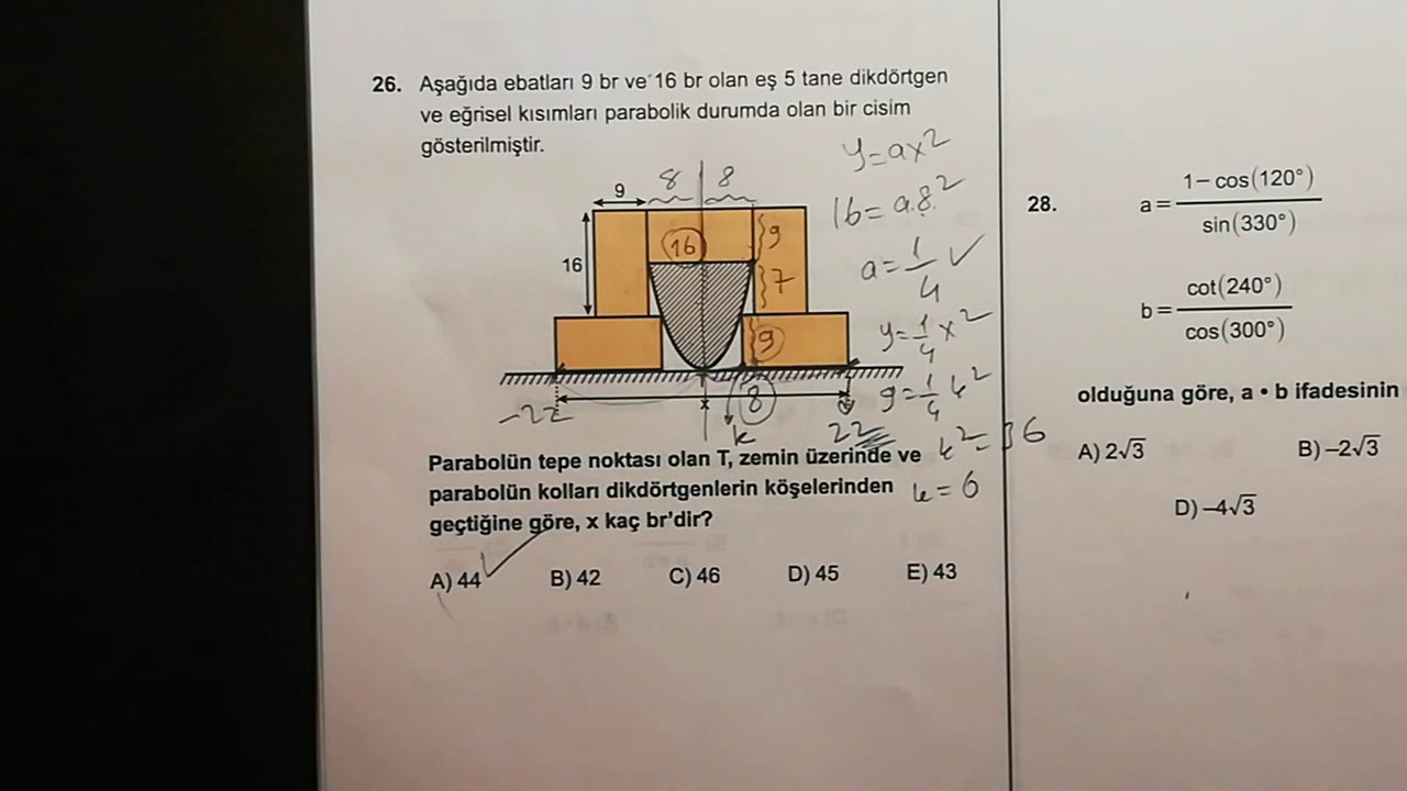 345 ' ten CORONA' lı PARABOL + 1 PARABOL Sorusu.. 👍