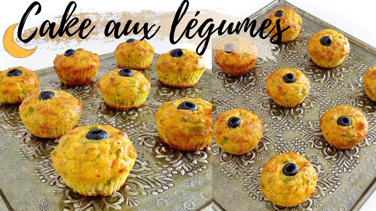 Mini cake salé aux légumes , olives & thon -Recette facile et rapide spécial ramadan 2020