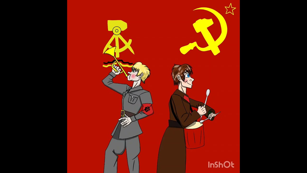 Юный трубач и юный барабанщик    #art #drawing #рисование #ссср #ddr #песни 