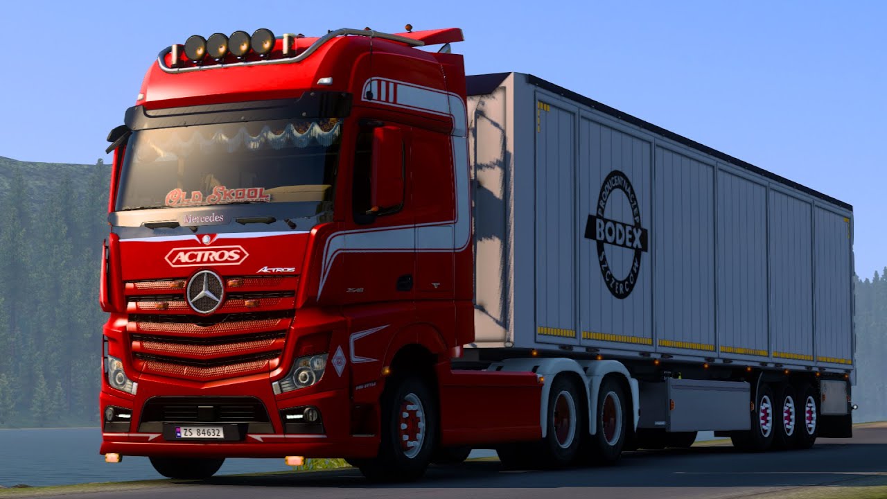 ETS2 | Mercedes Actros MP4 Addoms And Bodex Trailer [1.40] | ProMods 2.52