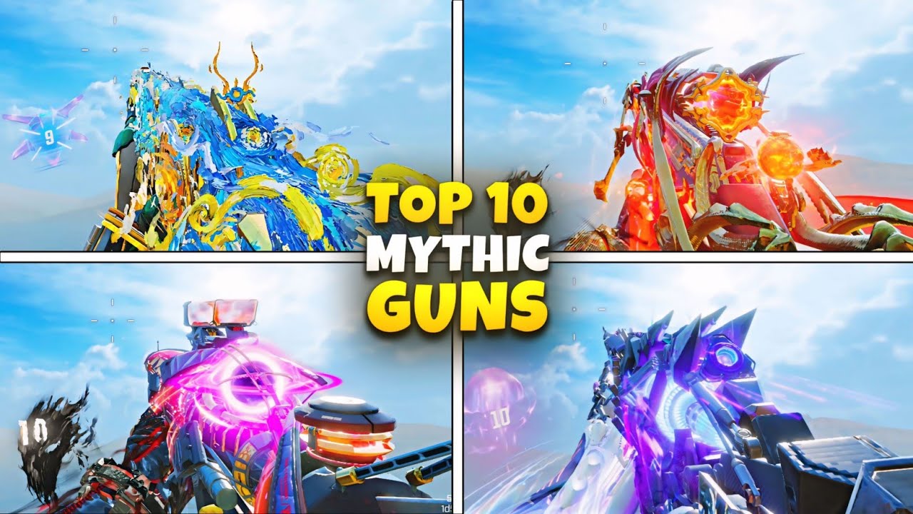 Top 10 Mythic Guns In COD Mobile | Top 10 BEST Mythic Weapons Of All Time In CODM History