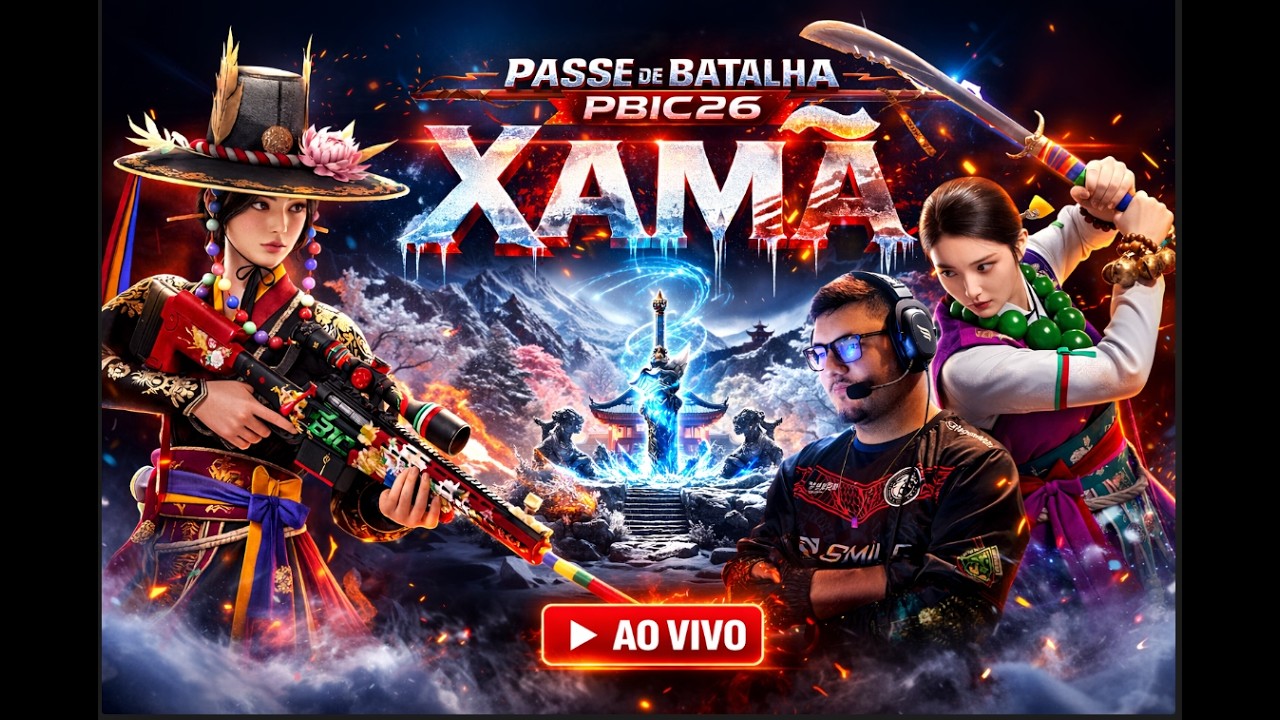 MZN ON!🔴 COMPLETANDO O NOVO Passe de Batalha PBIC26 – XAMÃ.