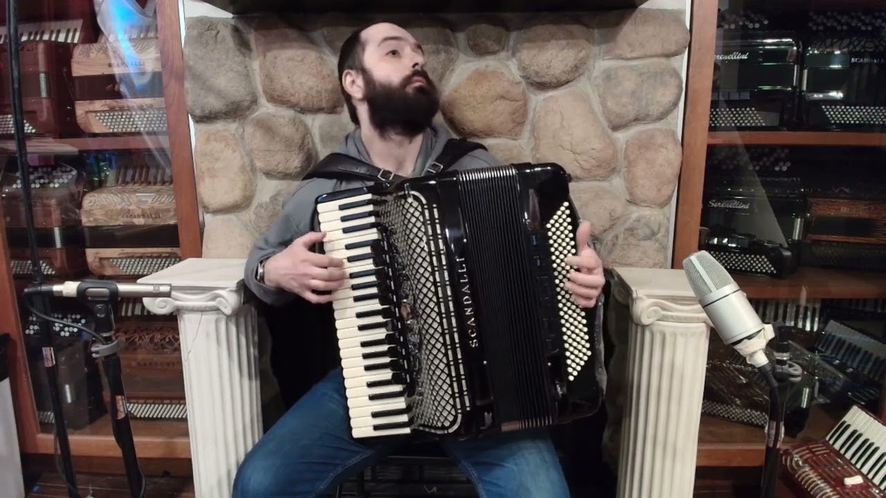 NEW Black Scandalli Super VI Balkan Extreme Piano Accordion LMMH 41 120 $13499
