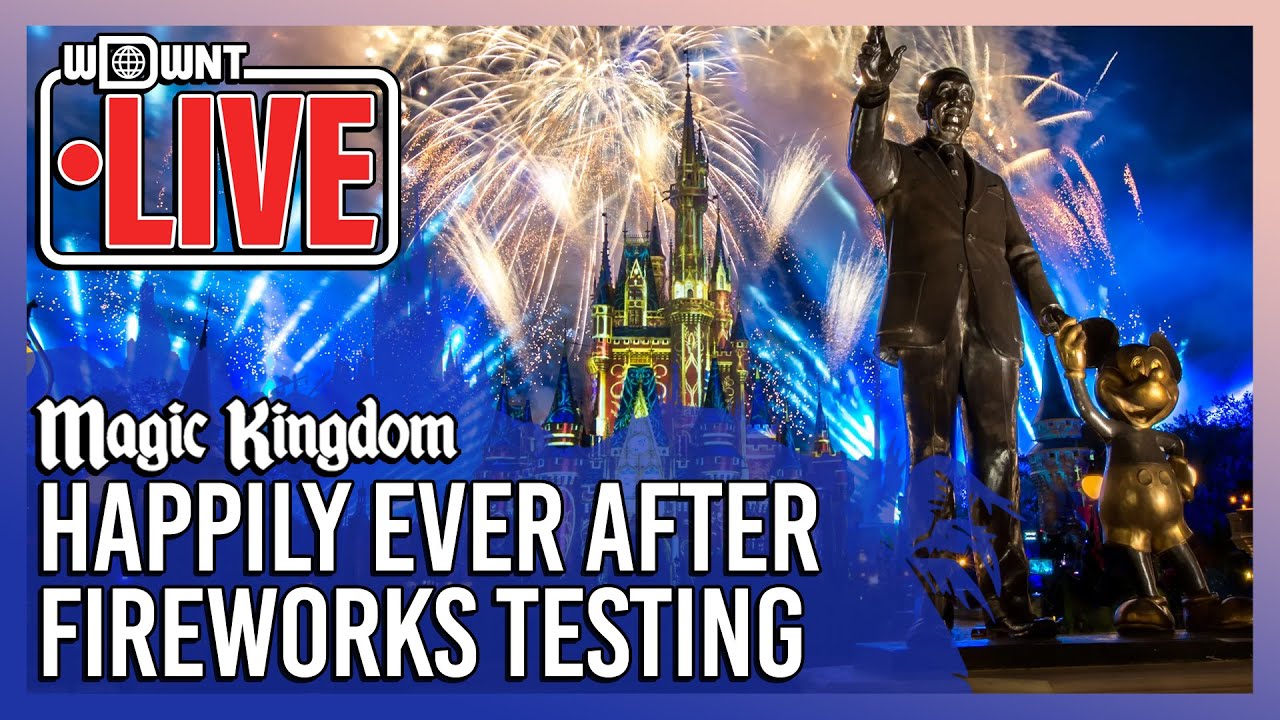 🔴Live: Happily Ever After Fireworks Testing