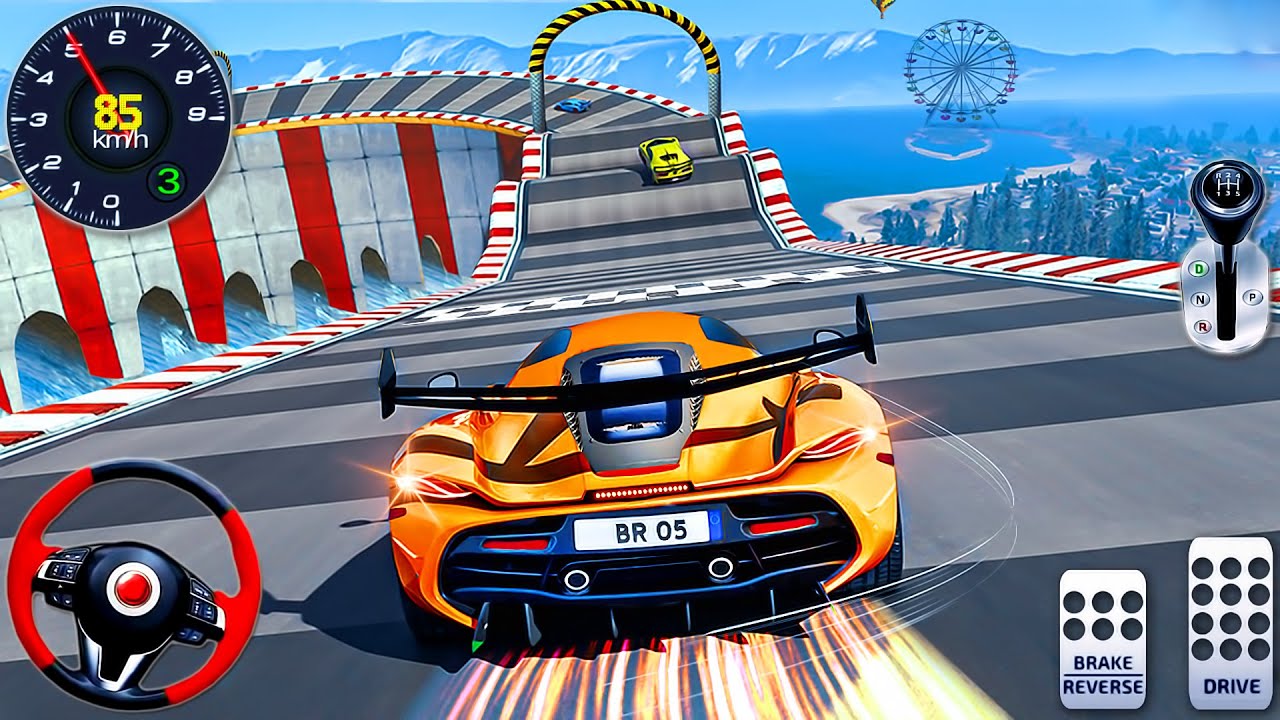 GT Car Impossible Stunts Driving - Extreme Monster Truck Mega Ramp Racing - Android GamePlay #4