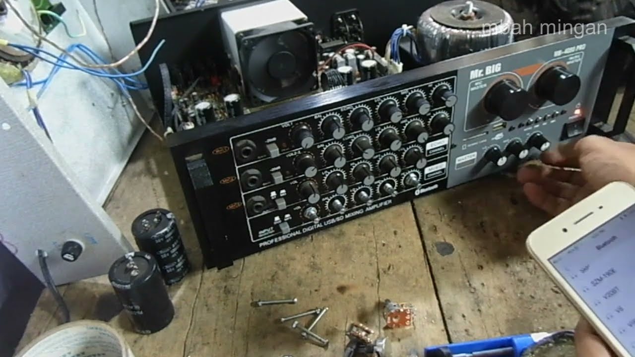 power mixer no music
