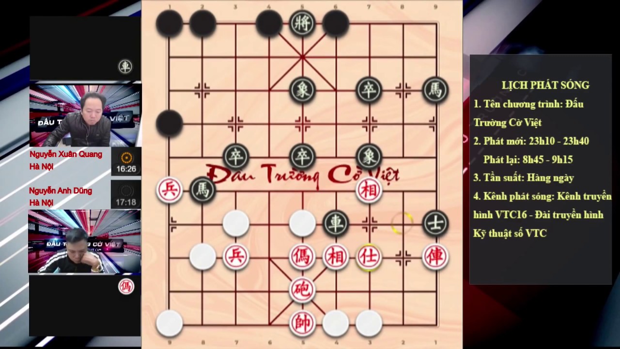 Cờ tướng úp 2018: Đấu loại trực tiếp vòng 2 Nguyễn Anh Dũng vs Nguyễn Xuân Quang