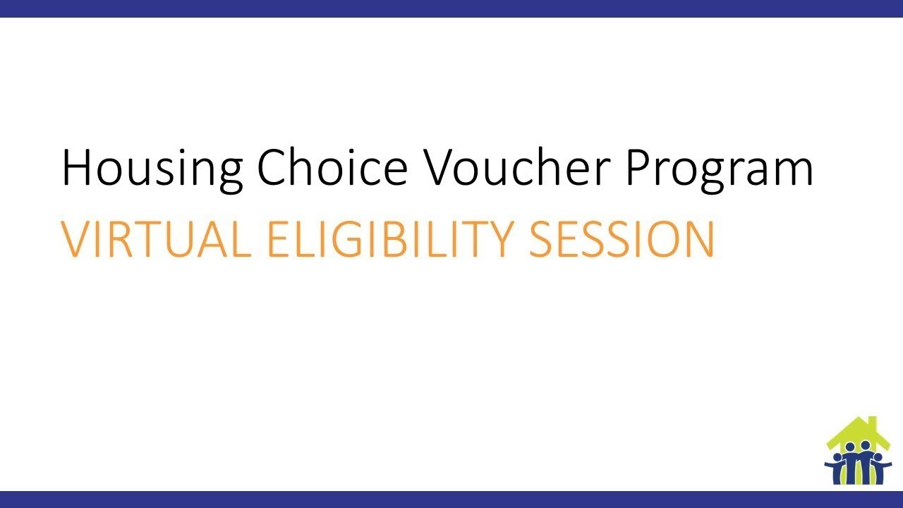 Housing Choice Voucher Program - Virtual Group Session (English)