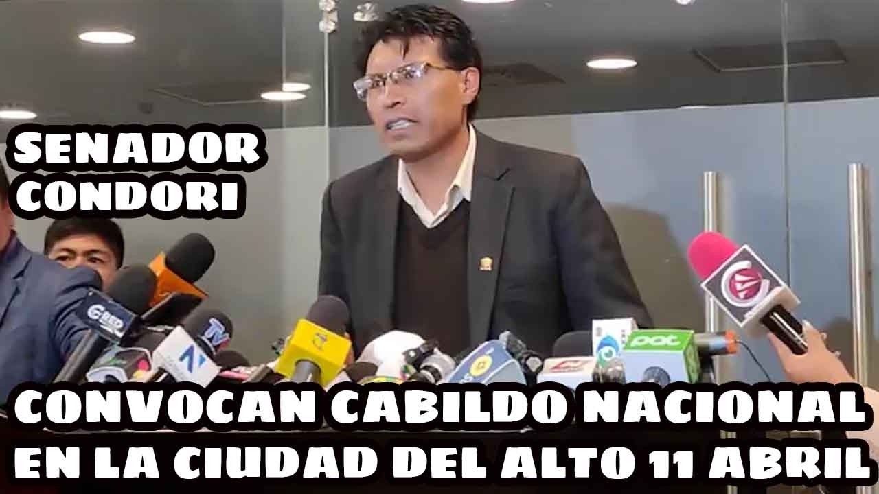 SENADOR NILTON CONDORI INVITA VICEPRESIDENTE LARA PARA EL CABILDO NACIONAL PARA REDUCIR SUELDOS