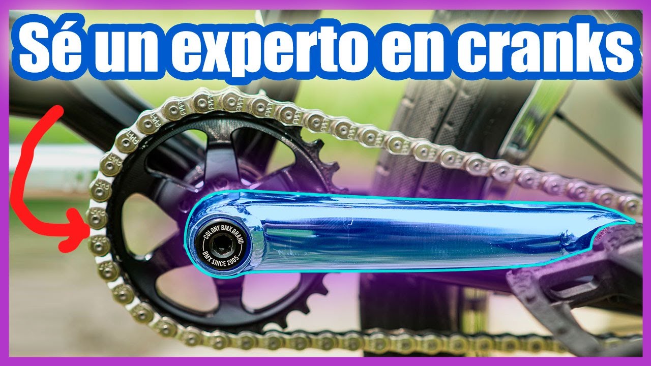 Cranks BMX - Tipos medidas y materiales