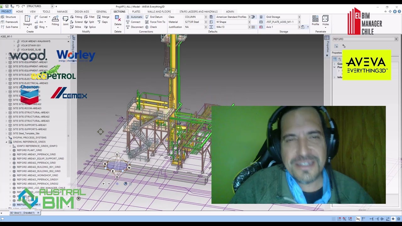 🌟 Promoción AVEVA E3D – Formación para Proyectos Industriales Reales JGD El BIM Manager Chile