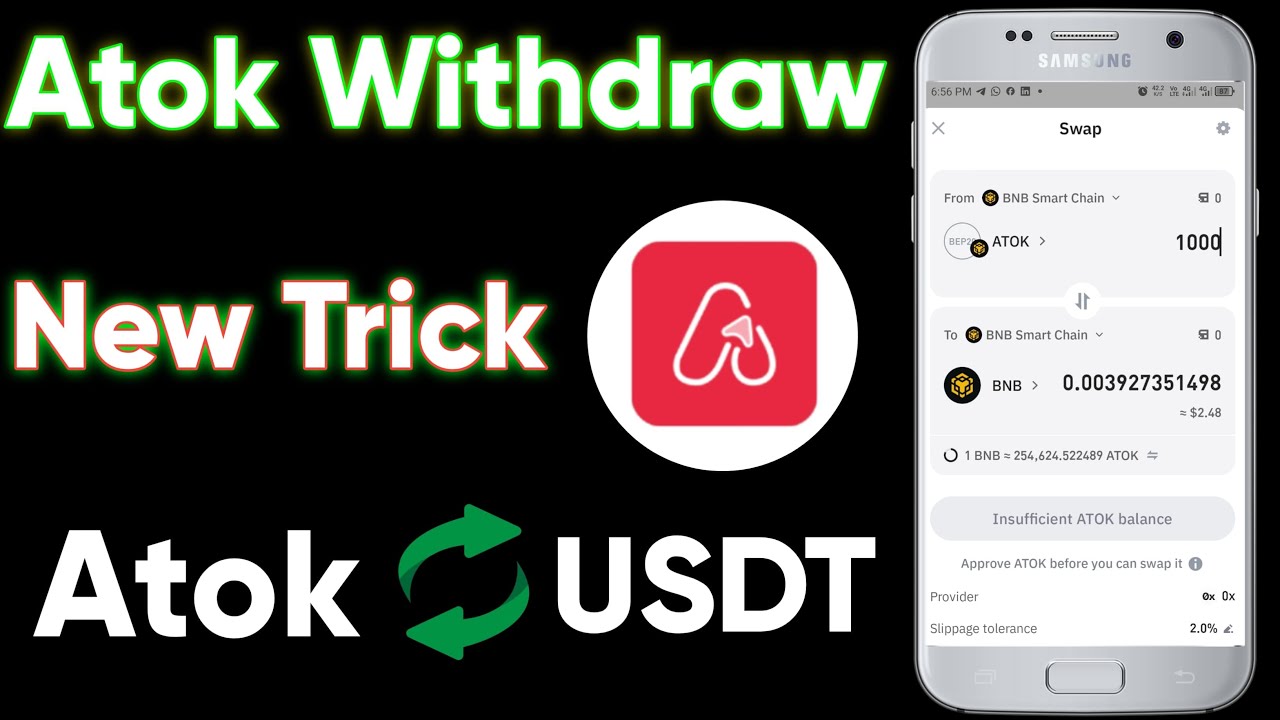 How To Swap Atok Tokens In Trust Wallet | Atok Withdrawal In Trust Wallet Easy Method |Atok Withdraw