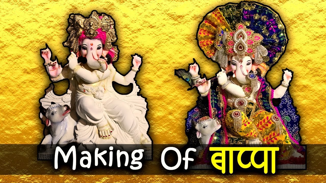 Making Process Of Ganesha Idol 2019 | Diamond Decoration | Mumbai Ganpati Workshop 2019