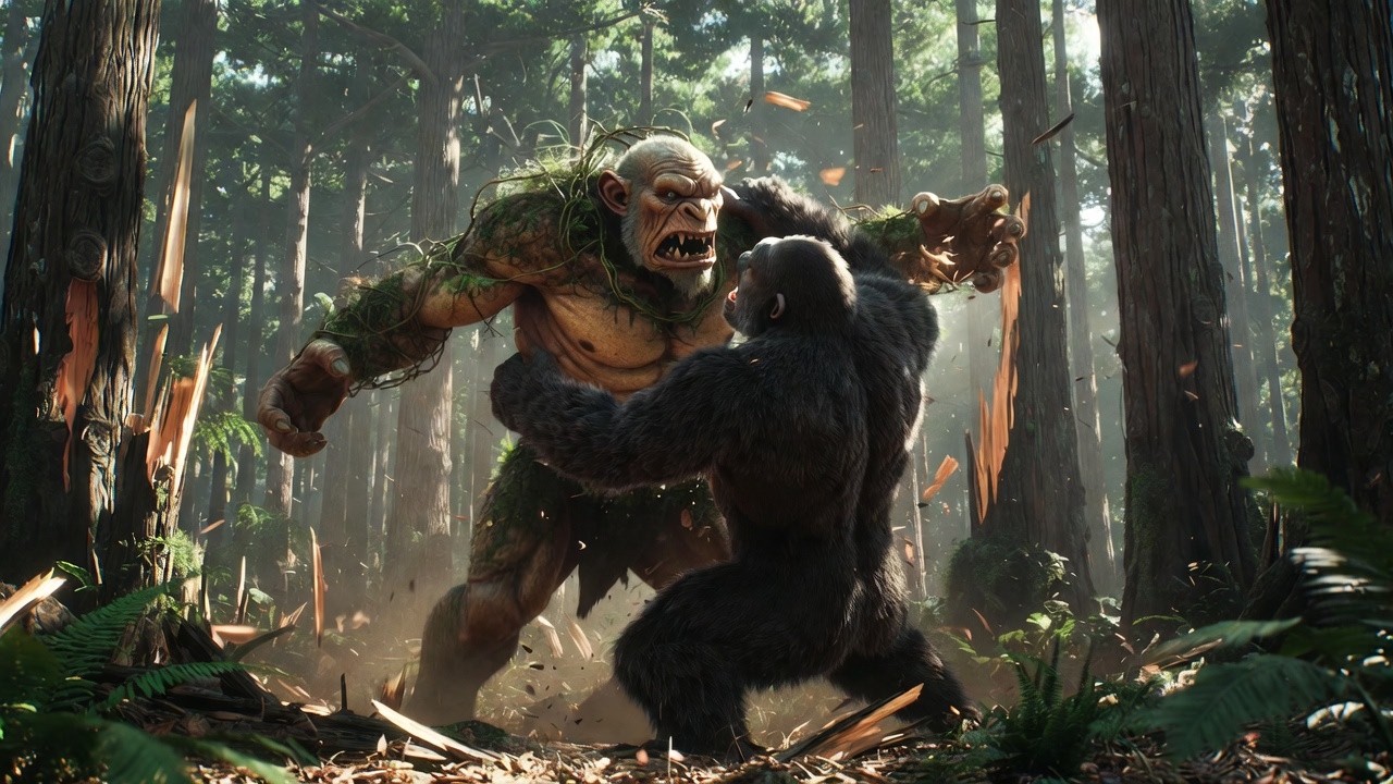 KONG vs MEGA TROLL vs FOREST GIANT &mdash; Epic Jungle Battle!