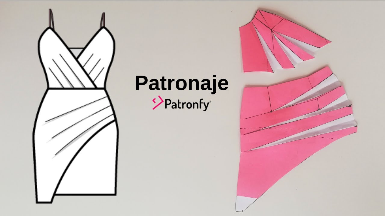 303.- Vestido Drapeado / Draped Midi Dress / Patronaje 3