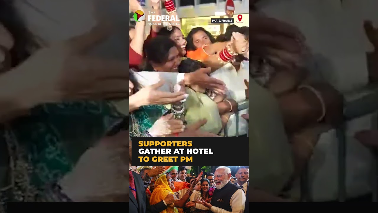 PM Modi receives grand welcome in Paris | #shorts