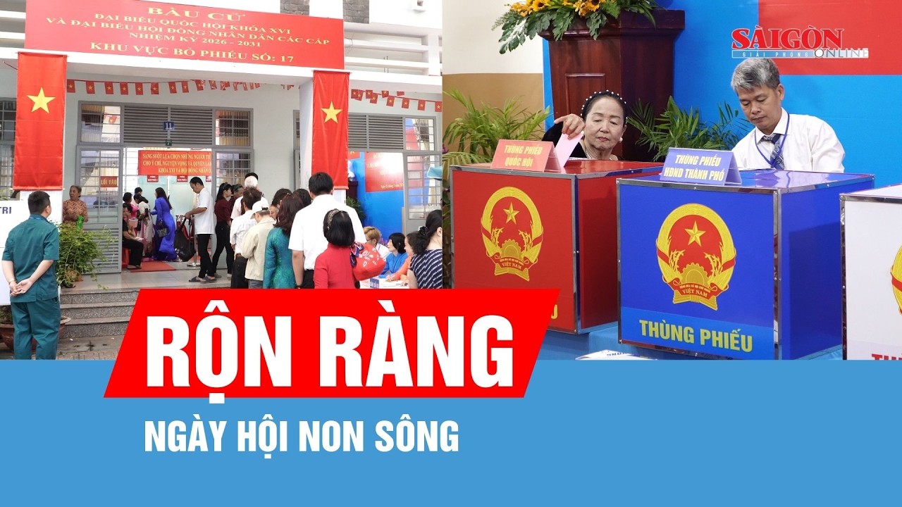 TPHCM: Đến 11 giờ 30 phút ngày 15-3, đã có hơn 44% cử tri tham gia bầu cử