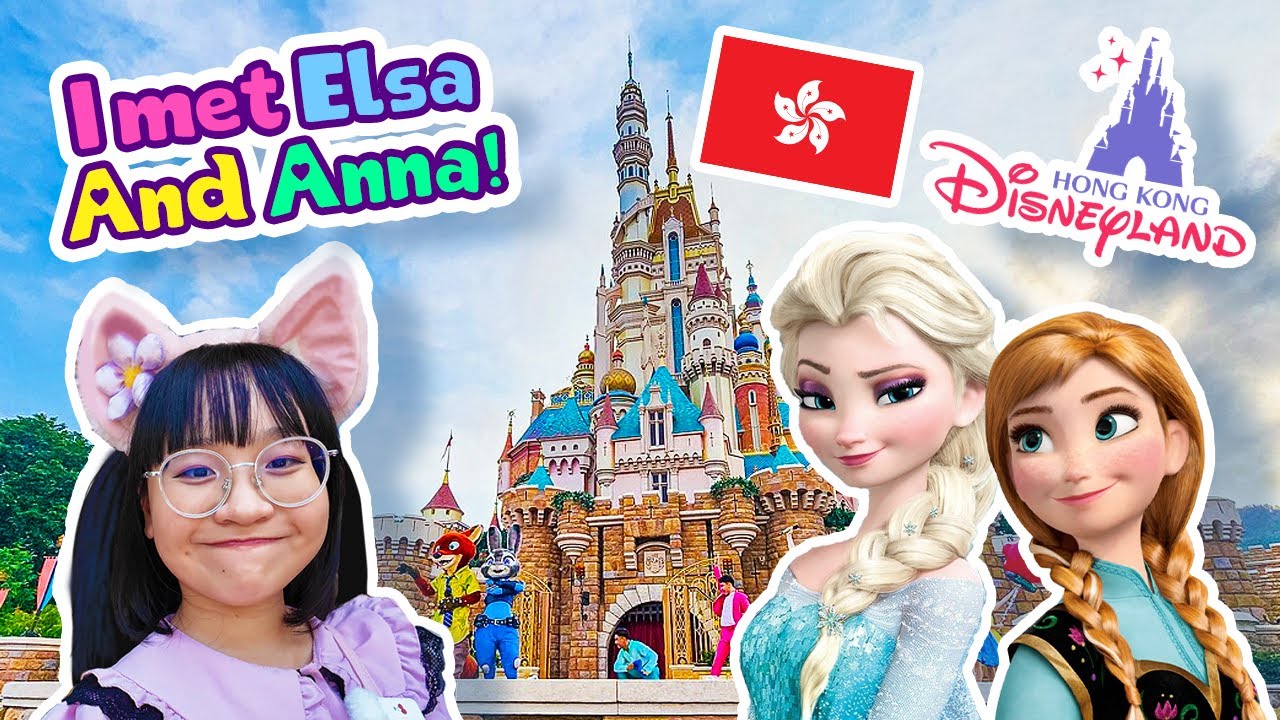 I Met Elsa And Anna! - Hong Kong Disneyland Vlog ༘⋆🌷🫧💭₊˚ෆ