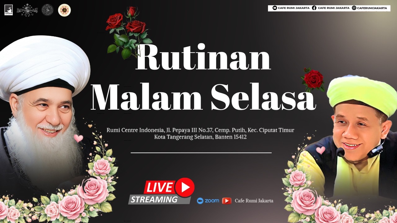 🔴RUTINAN MALAM SELASA - RUMAH DZIKIR MAWLANA - RUMI CENTRE INDONESIA