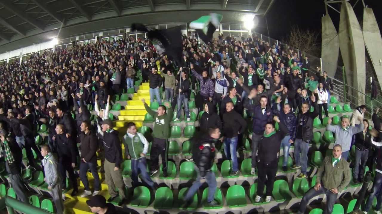 Берое 2:1 Славия, реакцията на феновете при гола на Венци Христов в 63'