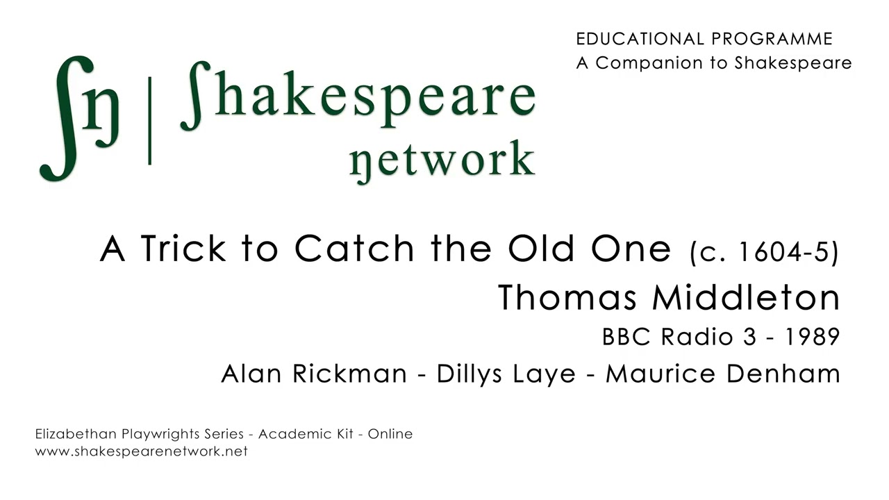 A Trick to Catch the Old One - Alan Rickman - Thomas Middleton - 1989 - Subs - Restored 2025 - 4K