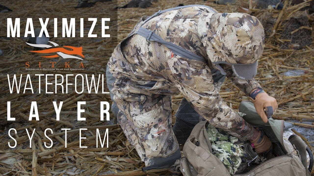 Sitka's Waterfowl Hunting System - Early to Late Season Camo Gear