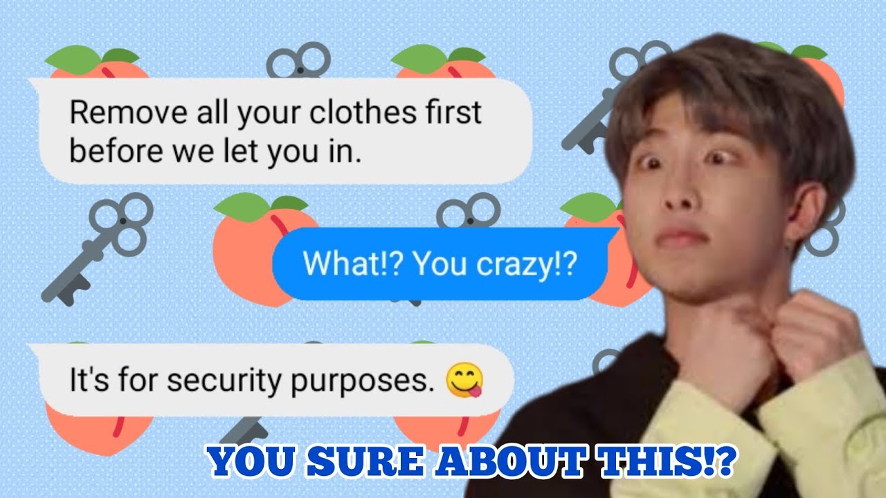 bts texts - the one who locked himself out