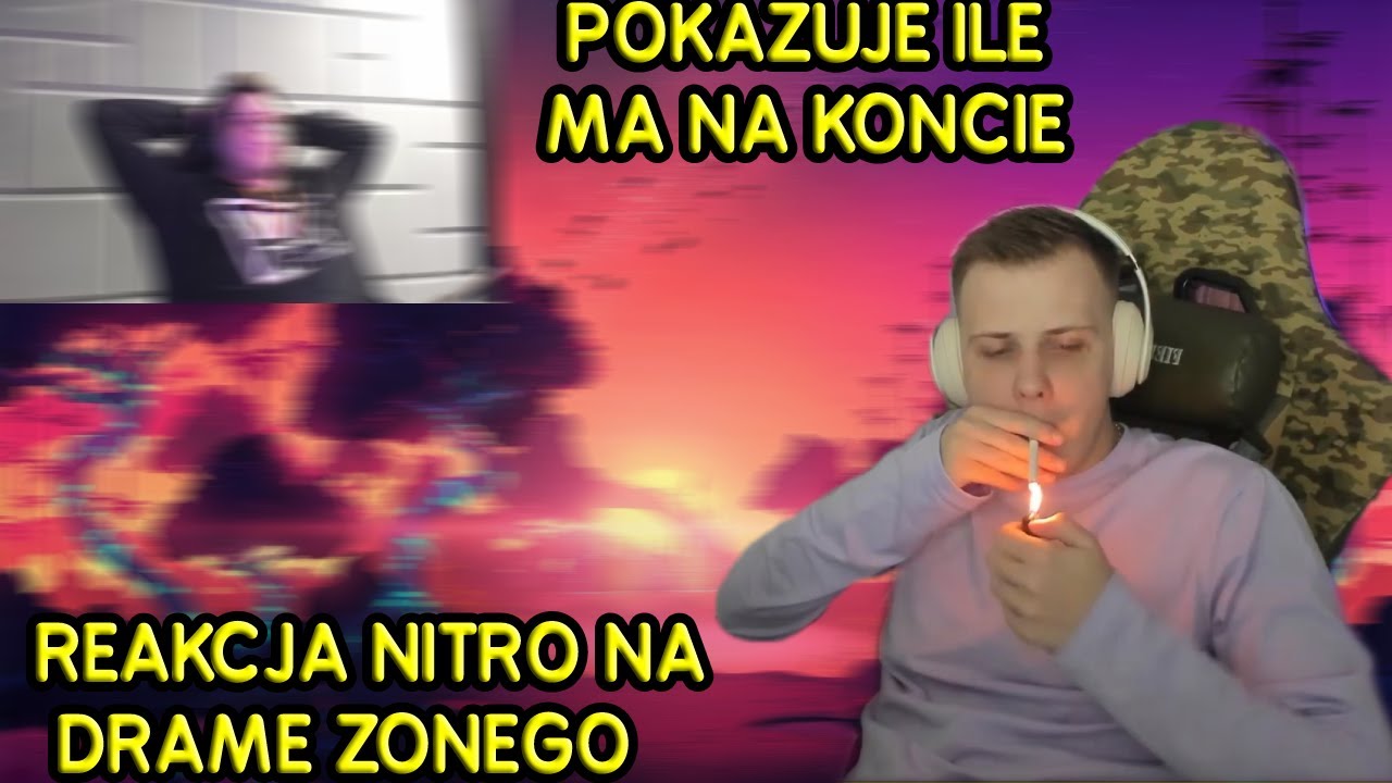 NITRO - REAKCJA NA DRAME ZONY VS KLAUDIA CROF, POKAZUJE ILE MA NA KONCIE,