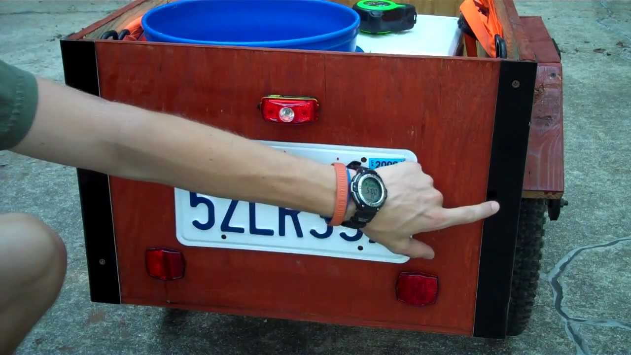 Homemade Bicycle Trailer | 200+ lb capacity