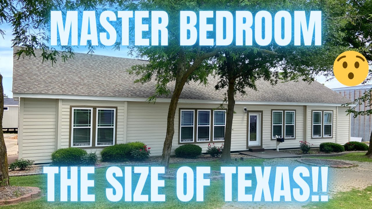 Enormous master bedroom on this home!! This mobile home blew me away! (seriously) | Home Tour