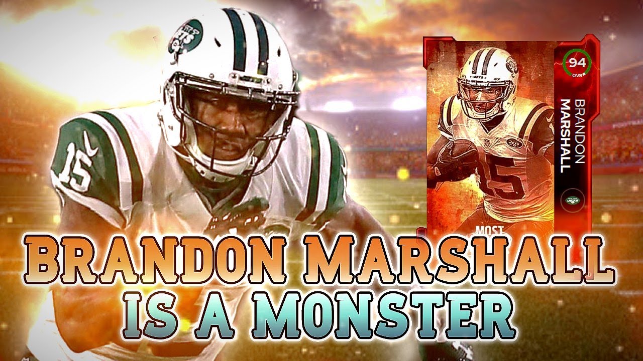 THE BEST WR IN ULTIMATE TEAM BRANDON MARSHALL IS A GLITCH MADDEN 22
