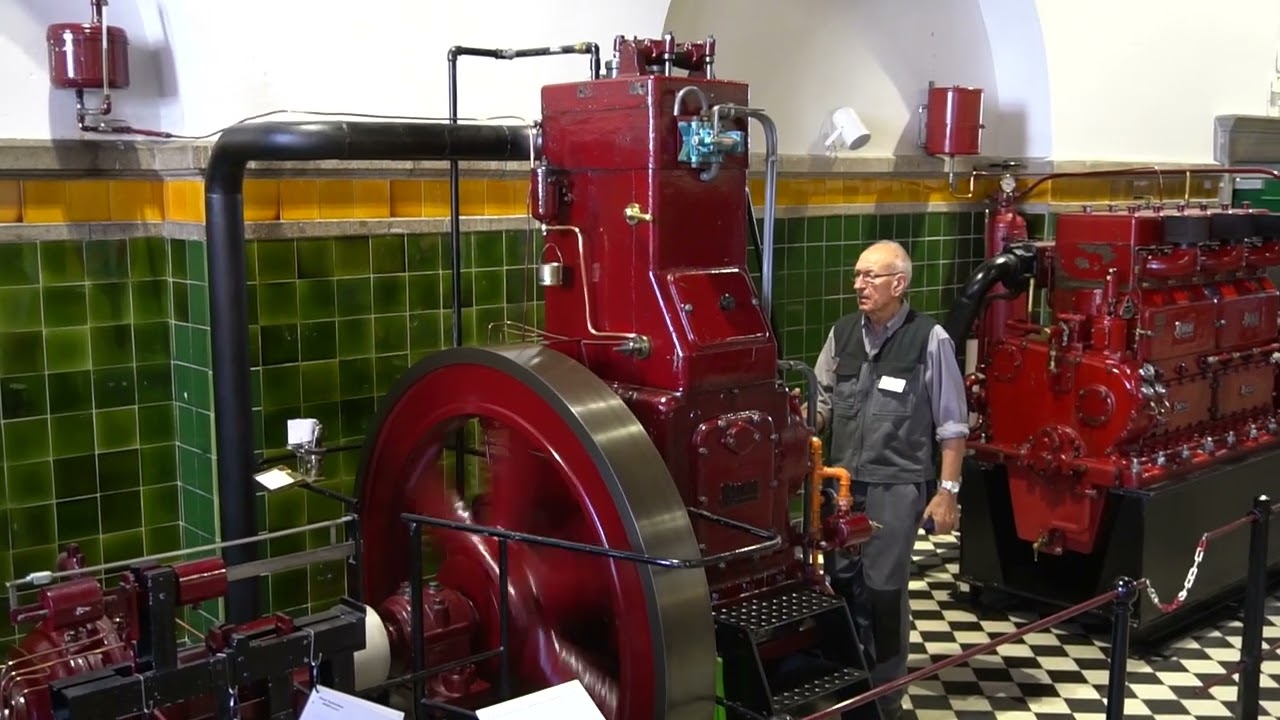 Horsens industri museum - opstart af div. stationære motore