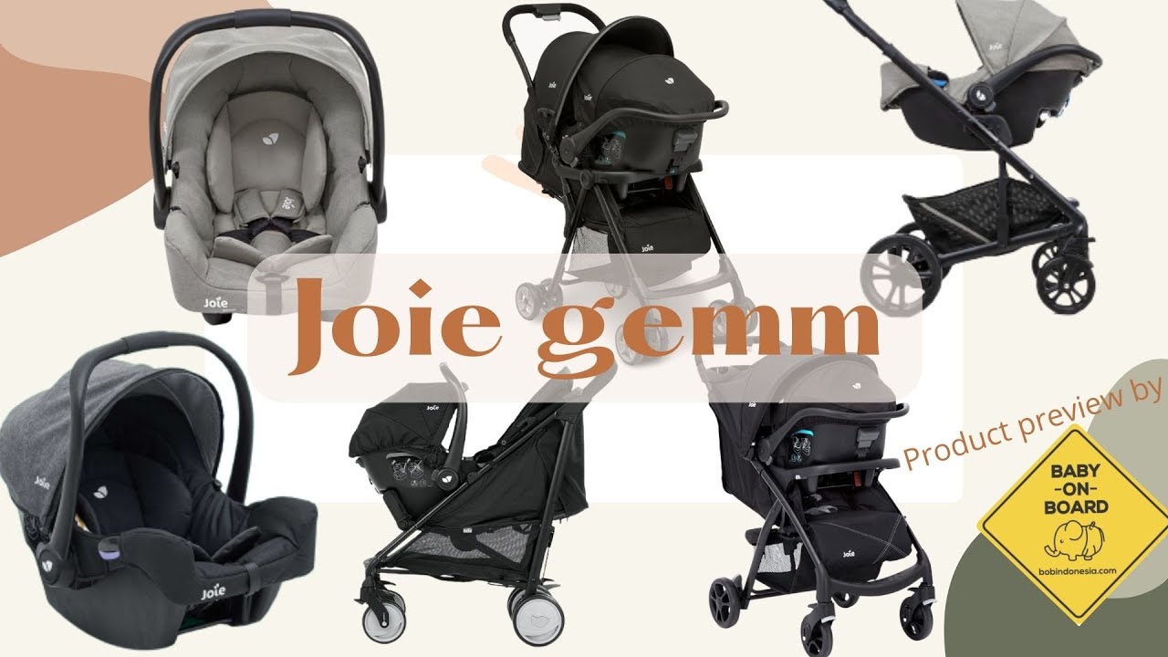 JOIE GEMM CAR SEAT GROUP 0 INFANT BABY CARRIER FOGGY GREY PREVIEW BY BABY ON BOARD