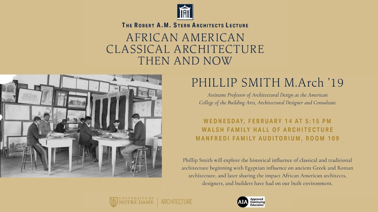 A Lecture from Phillip Smith, M.Arch '19