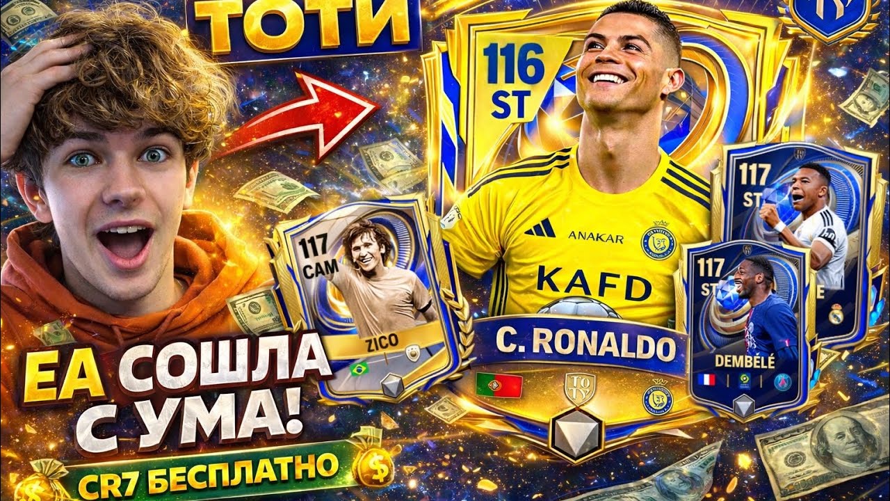 117 TOTY БЕСПЛАТНО | СЕКРЕТ ДРАФТА И НОВАЯ 116 КАРТА РОНАЛДУ В FC MOBILE