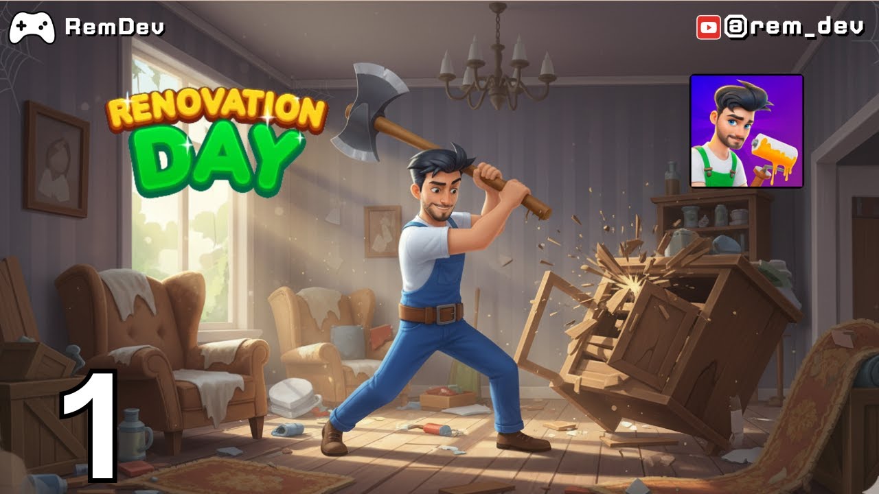 Renovation Day: House Makeover Level 1 – Transforming Tornado-Damaged House to Dream Home!