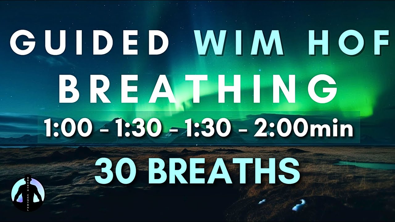 You're Breathing under the Northern Lights: Guided Wim Hof Breathing | 4 Rounds | 30 Breaths Ambient