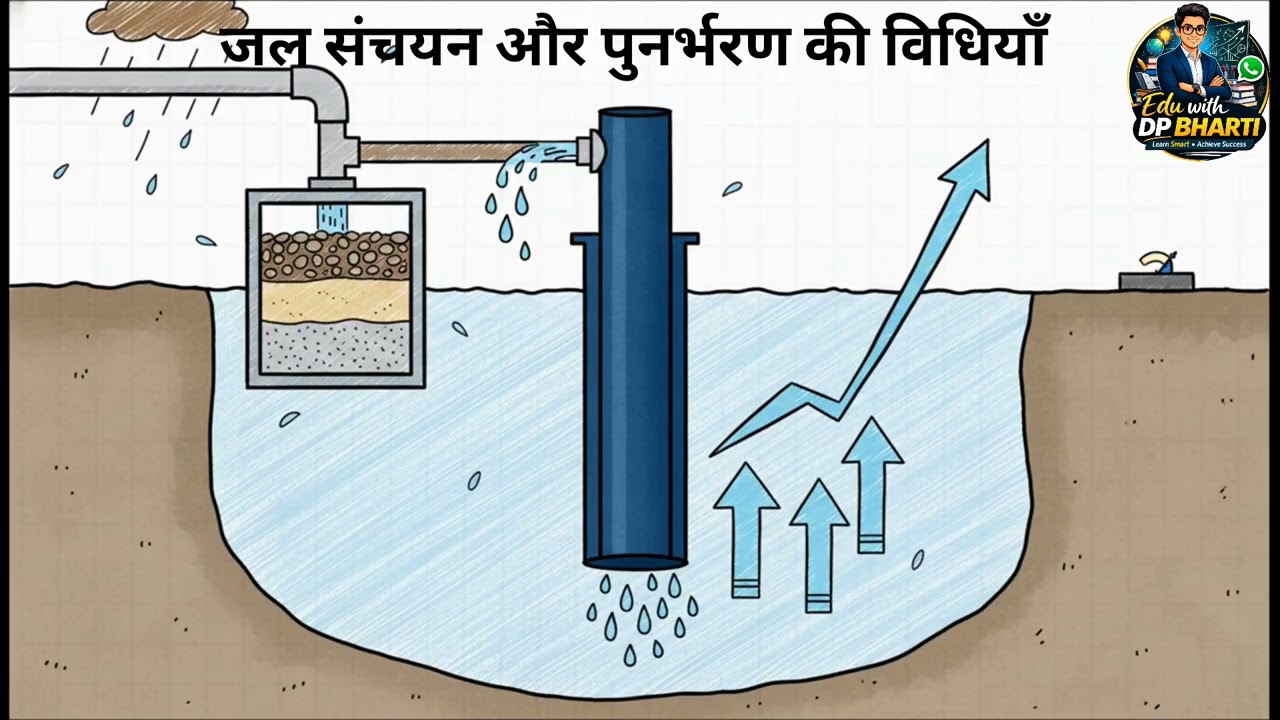 पर्यावरण अध्ययन कक्षा(6,7,8): वर्षा जल संचयन और पुनर्भरण की विधियाँ 