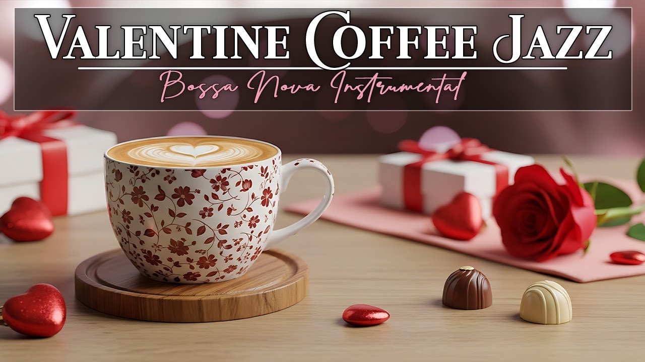 Valentine Coffee Jazz 2026 💕 Bossa Nova Instrumental & Warm Jazz for Cozy Hearts & Peace