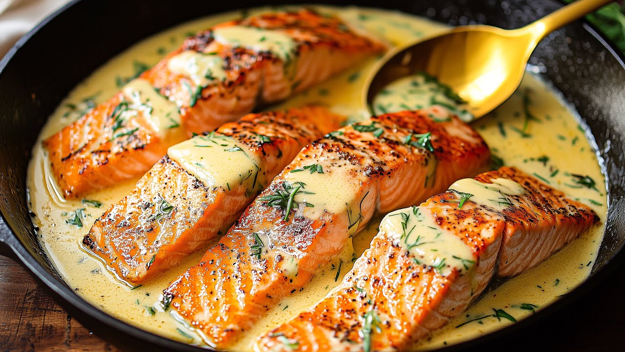 Полезно и ТАК ВКУСНО! Быстрый и простой способ приготовить лосося в восхитительном соусе!