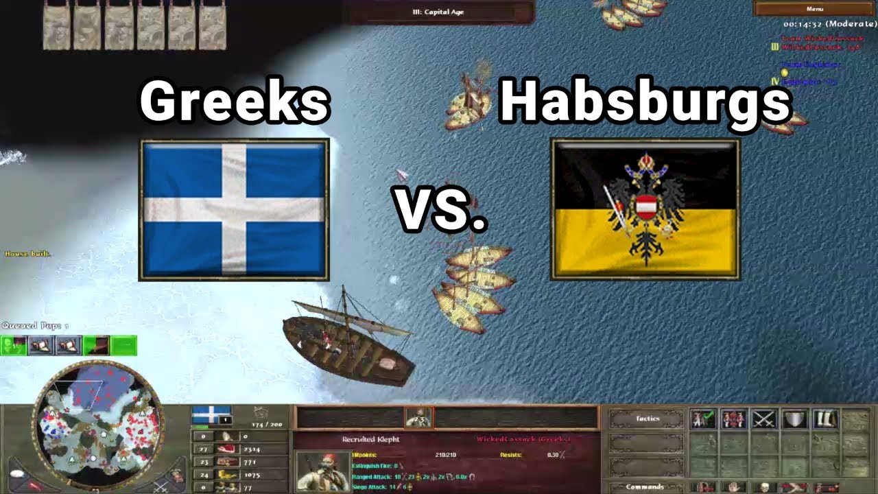 WickedCossack Greek Fish Boom vs. Eaglemut | Wars of Liberty Multiplayer