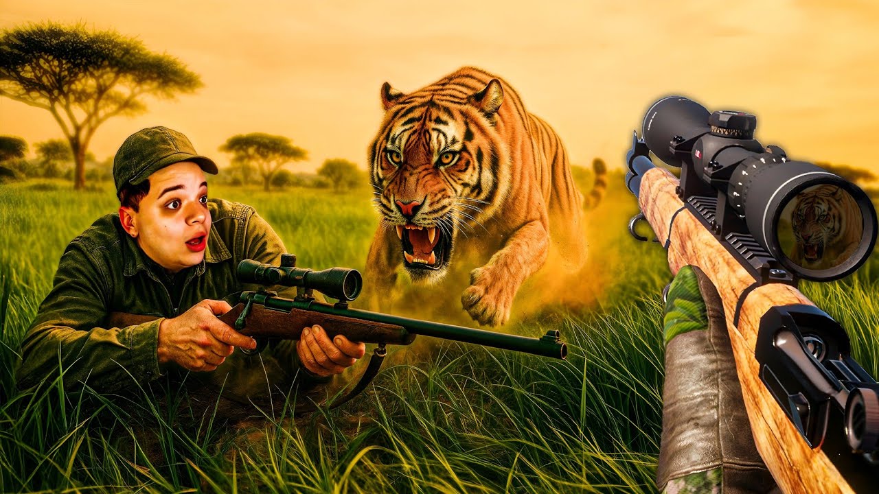 CHAMEI MEU AMIGO PARA CAÇAR TIGRES e FOMOS ATACADOS! The Hunter Call Of The Wild