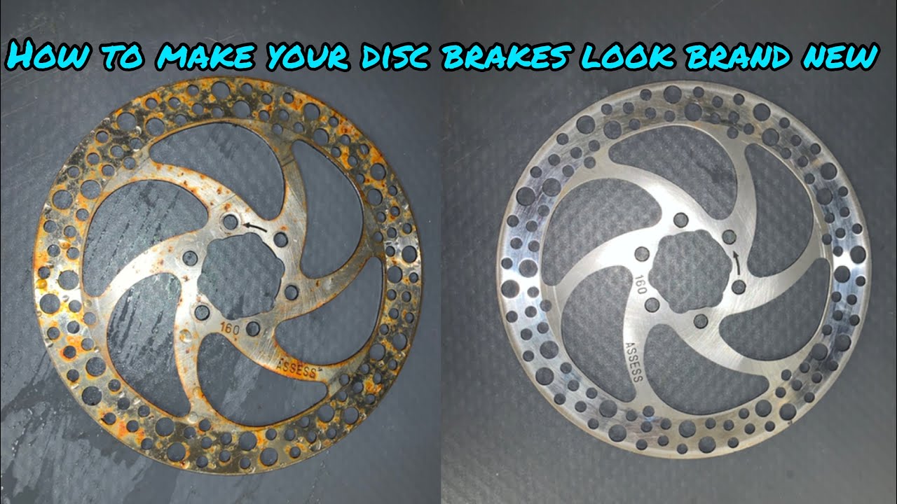 How To Deep Clean Your Mountain Bike Disc Brakes (RUST REMOVAL THEY LOOK BRANK NEW)