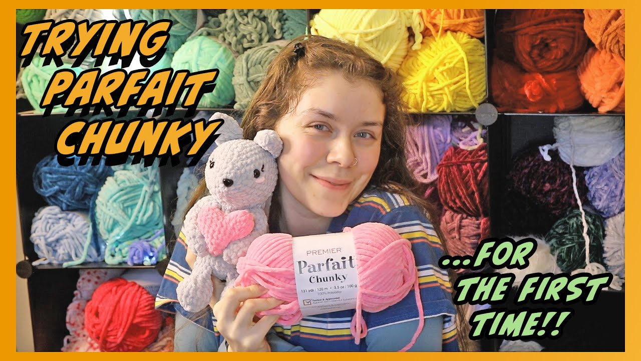 Trying and Reviewing Parfait Chunky Yarn for the First time!!!