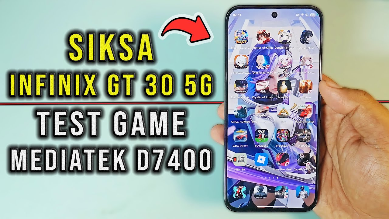 Infinix GT 30 5G Full Test Game Android Siksa  Mediatek Dimensity 7400 Full Gaming
