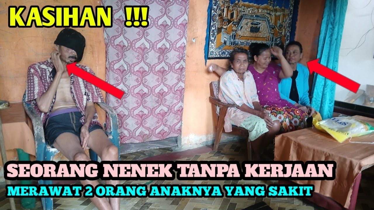 KISAH NYATA, SEORANG NENEK TIDAK KERJA MERAWAT 2 ORANG ANAKNYA KONDISI SAKIT@rudilmj1619  