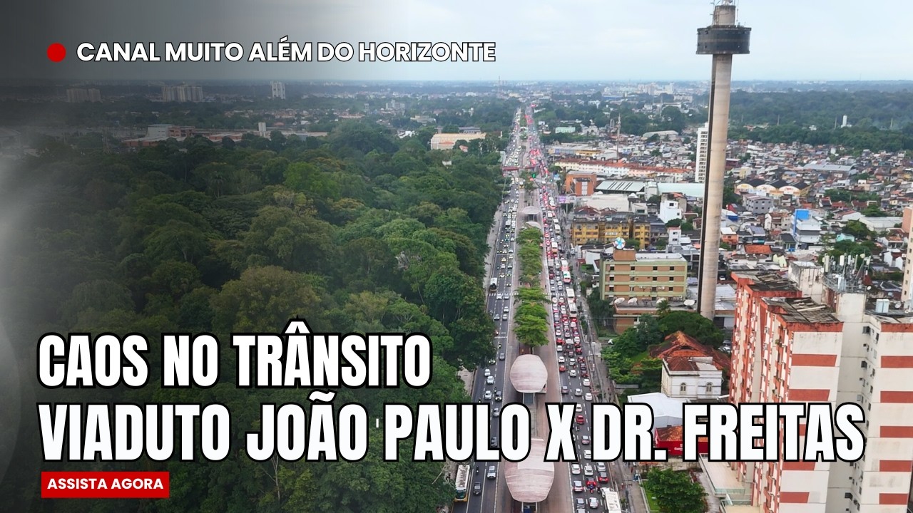 Início das obras do viaduto João Paulo II × Dr. Freitas em Belém