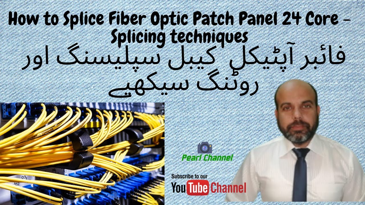 How to Splice Fiber Optic Patch Panel Core 24 Splicing techniques||#pearlchanneltechnical